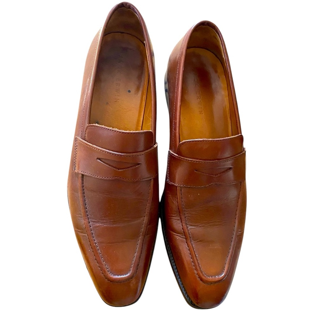 Jack Erwin Classic Brown Penny Loafers